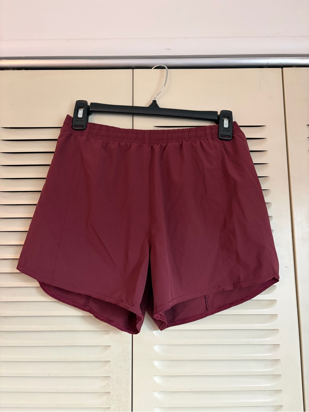 Jolyn Clothing Maroon Athletic Shorts - Women's Training Shorts